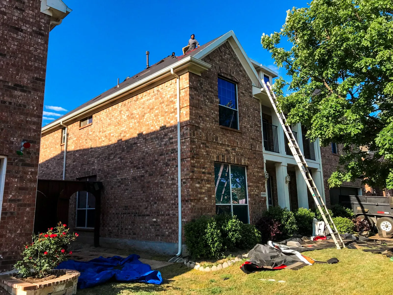 Firewheel Roofing at work near Rockwall TX
