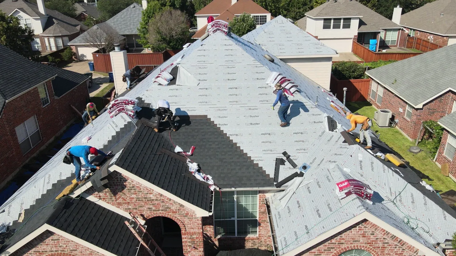 Firewheel Roofing at work near Irving TX