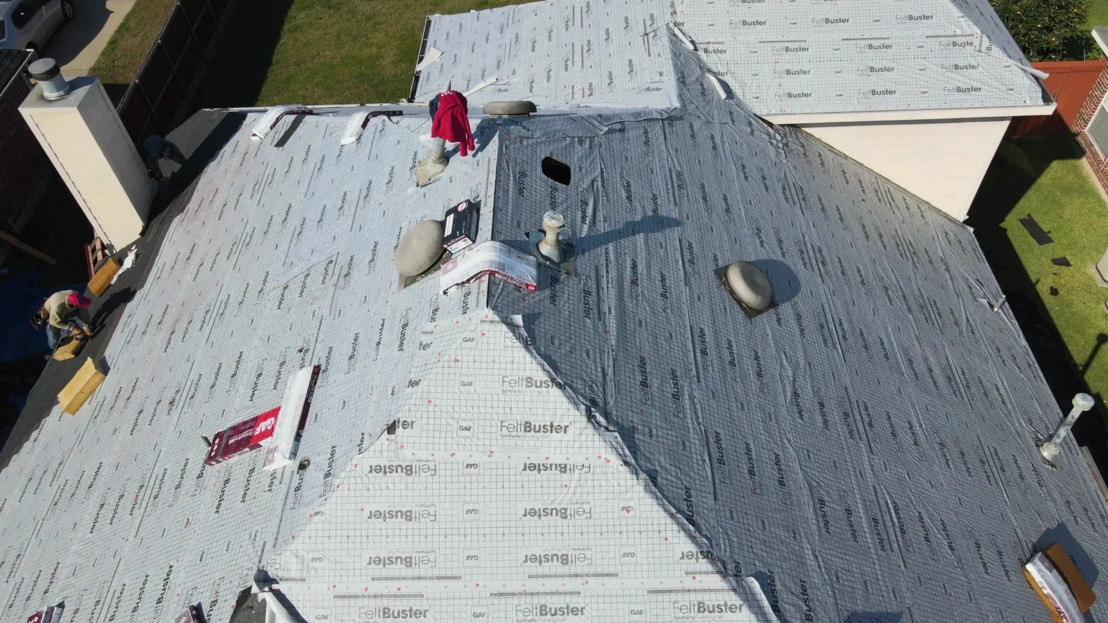 Firewheel Roofing at work near Irving TX