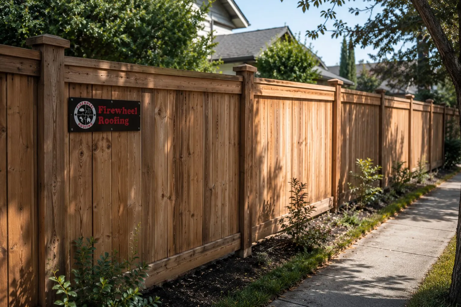 Beautiful cedar privacy fence installed in DFW Texas