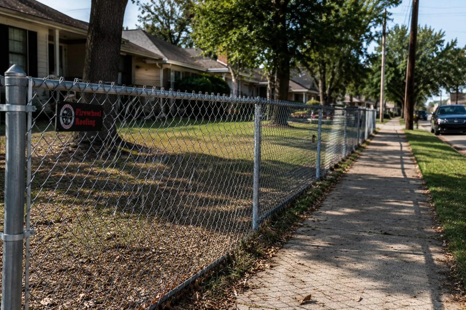 Chain link fence