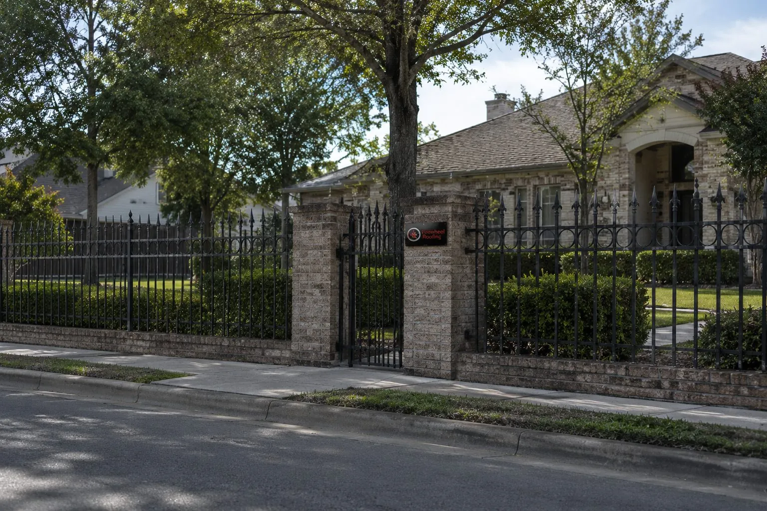 Wrought iron fence