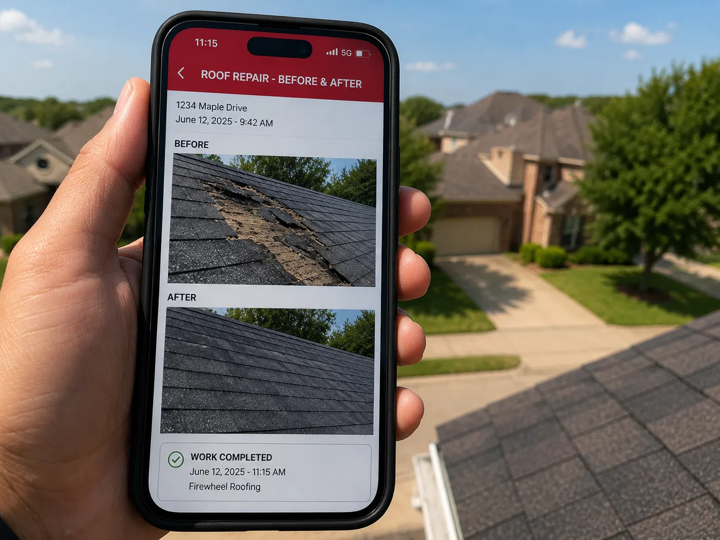 Storm damage documentation for your insurance claim — Firewheel Roofing