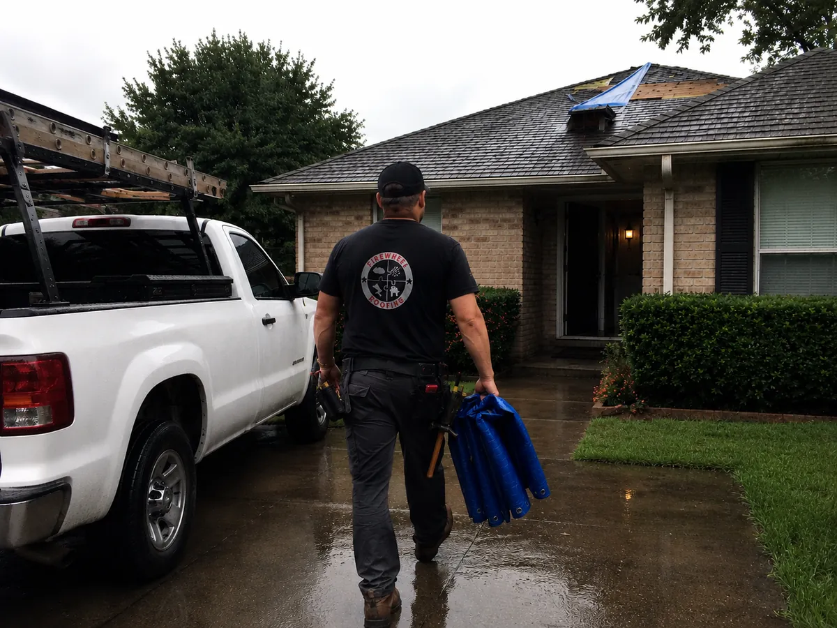 Firewheel same-day roof repair response in DFW