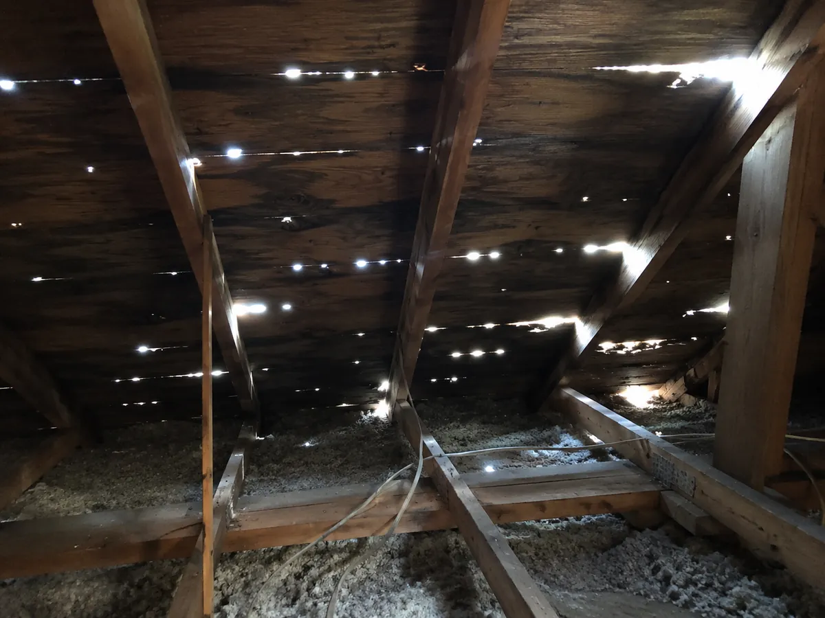 Light in the Attic — sign you need roof repair in DFW