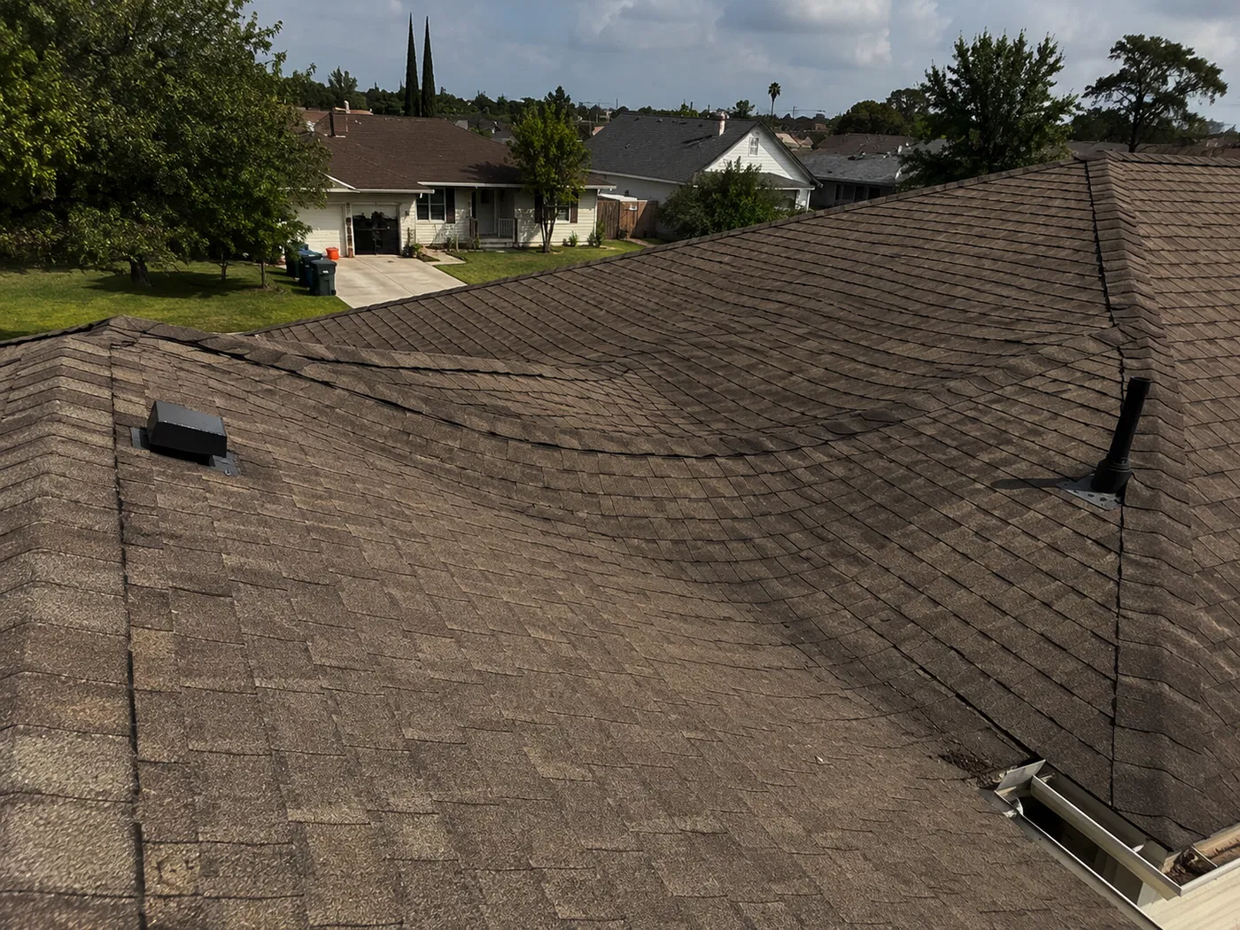 Deck or Structural Damage — sign you need roof replacement