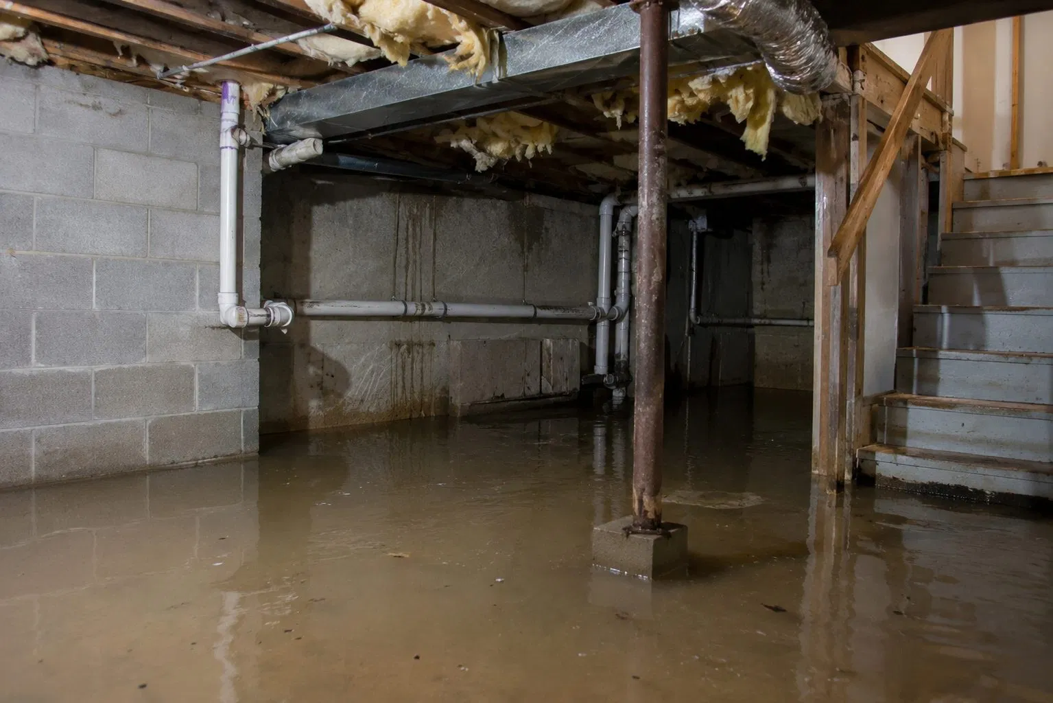 Basement & Crawlspace Flooding from failing gutters