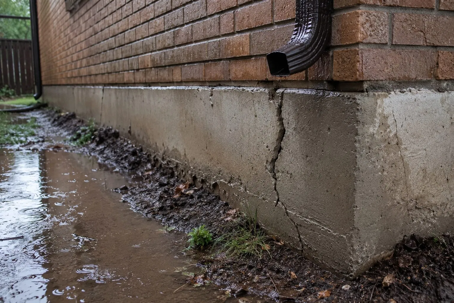 Foundation Damage from failing gutters