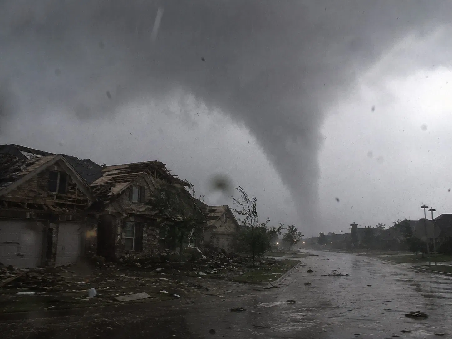 Tornado touching down near a DFW neighborhood