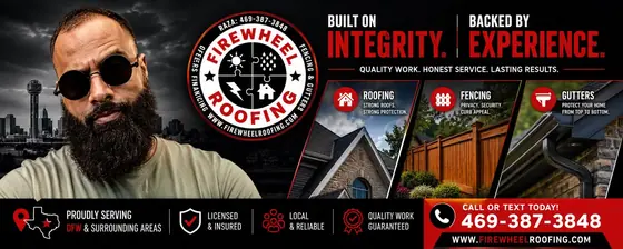 Firewheel Roofing — Addison TX roofing. Free inspections across DFW, call (469) 387-3848.