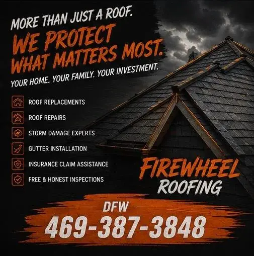 Firewheel Roofing poster: More than just a roof